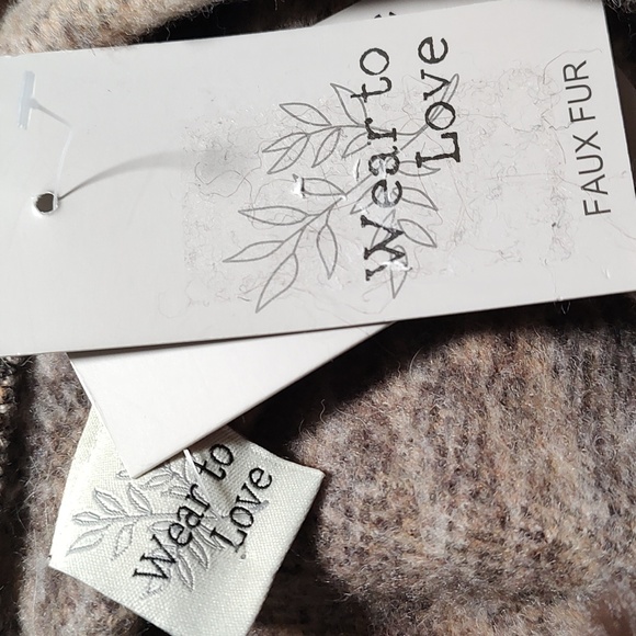 Women's Brown Faux Fur Hooded Shawl/ Wrap/Puncho Plus Size 2X/3X  Make An Offer - Picture 8 of 10